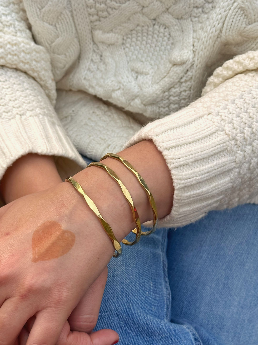 Thumbnail: Infinity Brass 3 Bangle Stack 2.6
