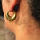Thumbnail: Everyday Elegance : Brass Basic Hoops V shape