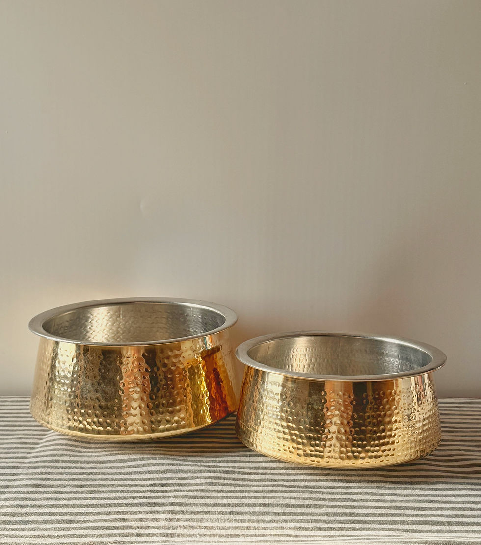 Thumbnail: Brass Hand Hammered Cooking Degchi