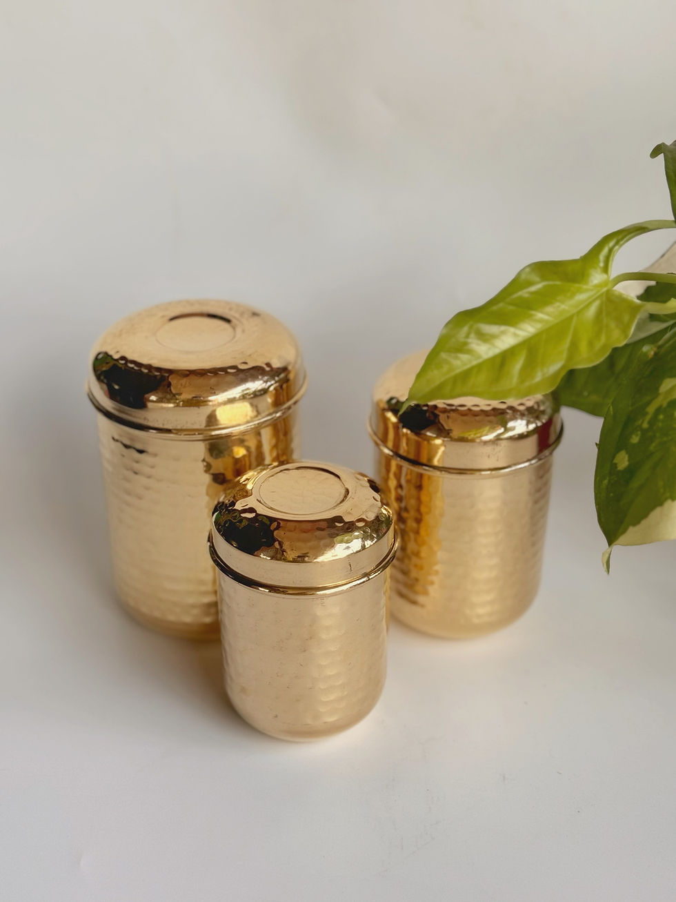 Thumbnail: Brass Storage Containers - set of 3