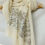 Thumbnail: Pearly white Wool with Silk Shahbano Wrap