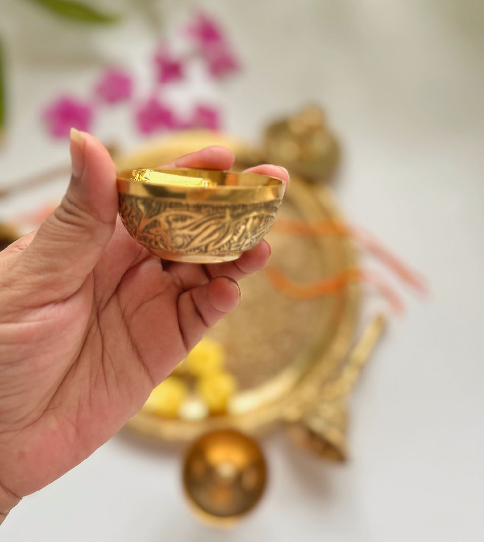 Thumbnail: Eternal Blessings Pooja Thali Set