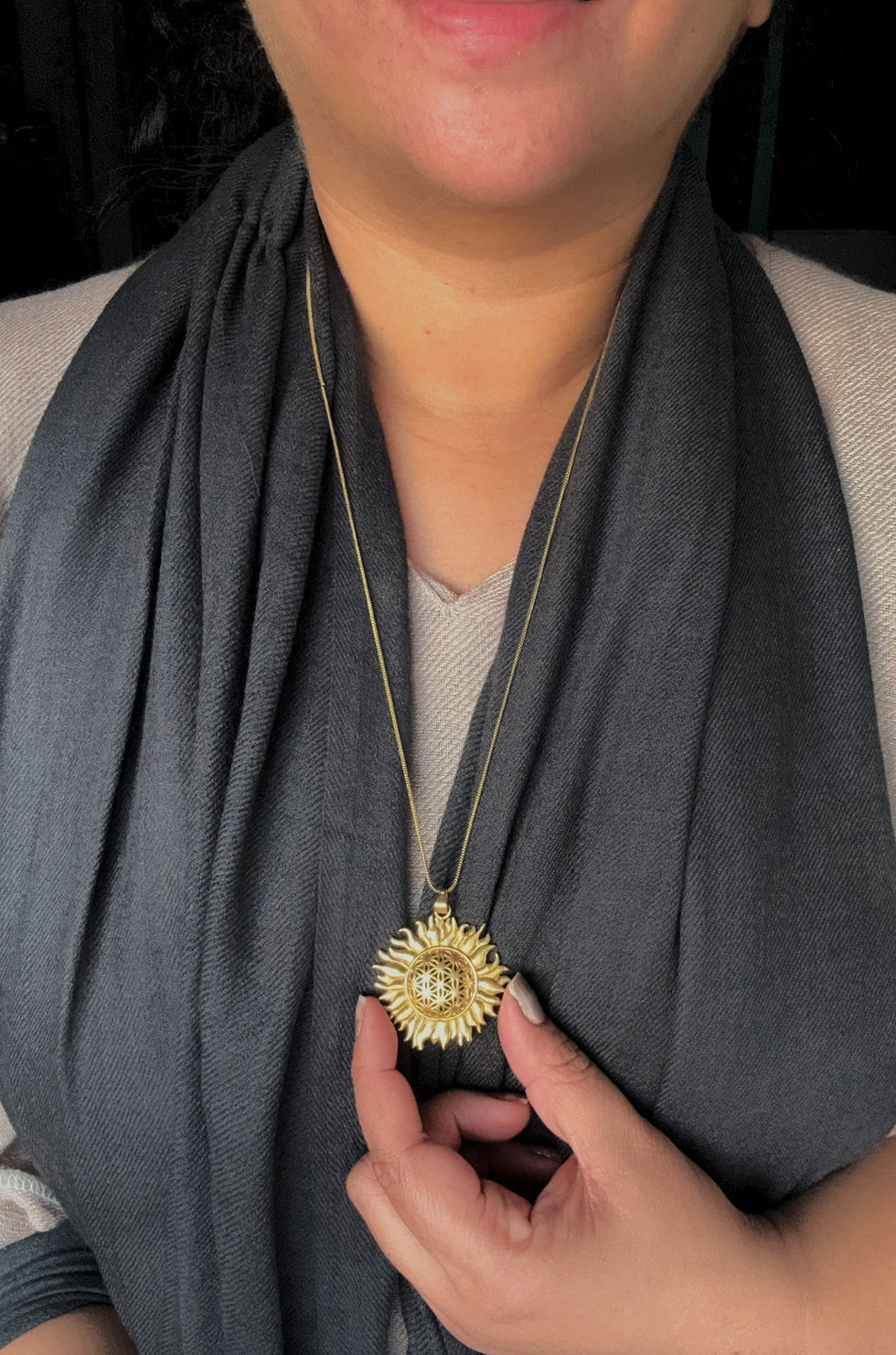 Thumbnail: Surya Brass Pendant