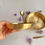 Thumbnail: Hibiscus Bloom Brass Plate – Set of 2 | Hand-Etched Elegance