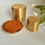 Thumbnail: Vintage Brass Storage Boxes Set - Oval Shaped