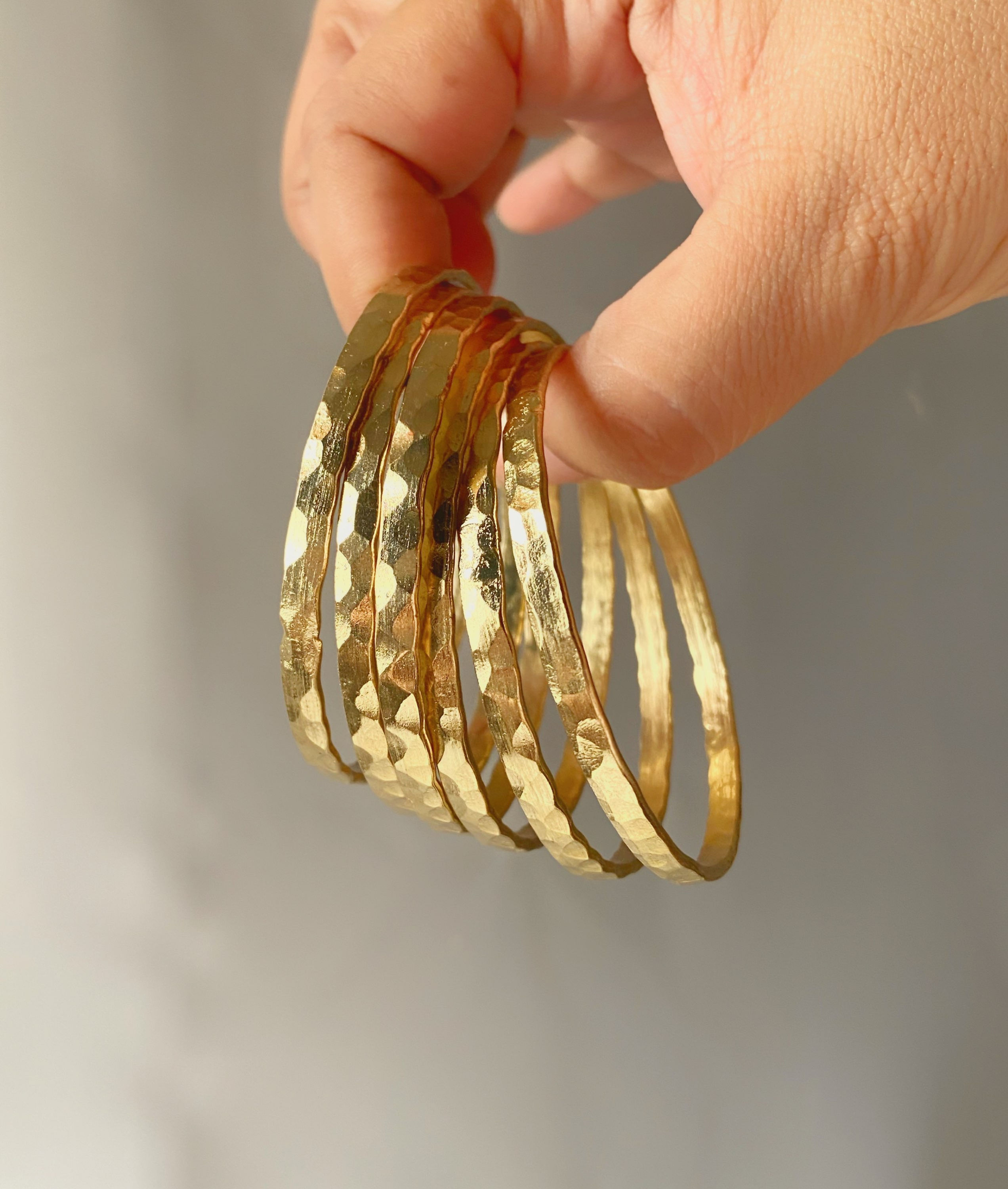 Tinsel Golden Brass Bangles