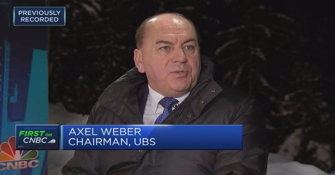UBS Chairman Weber says the worst thing you can do now is get out of the markets