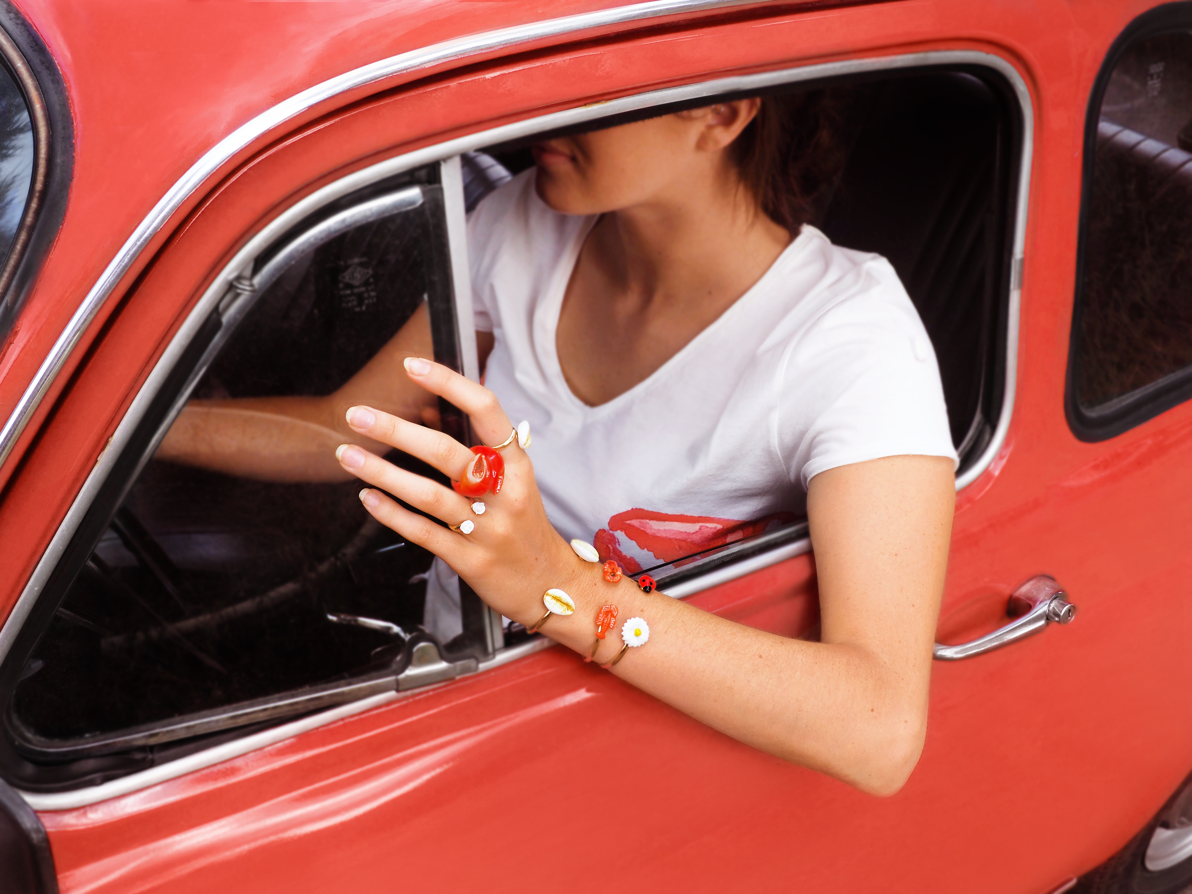 anéis e pulseiras Nach, bah Oui