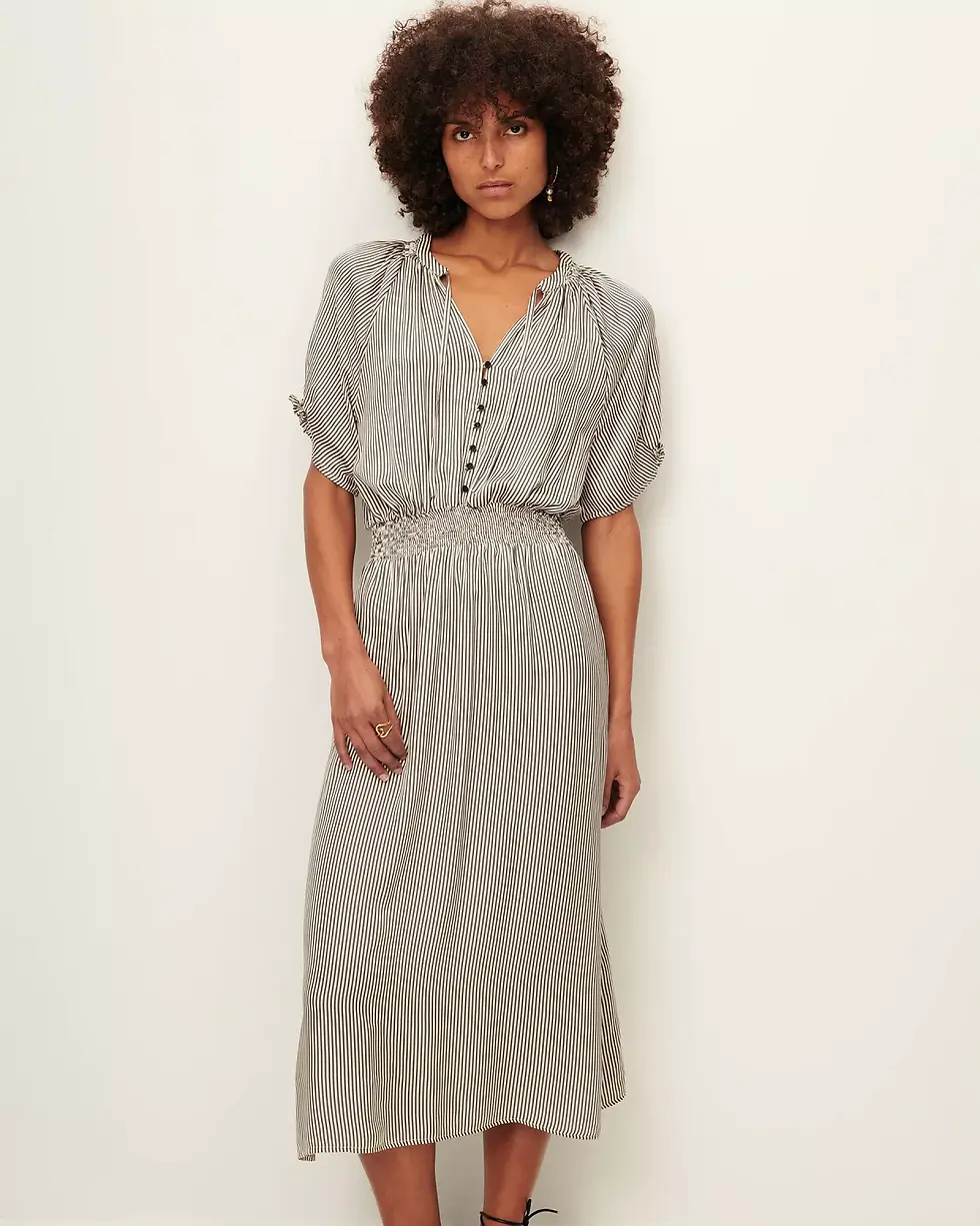 Miniatura: Vestido AMBER whiblack, Sessùn