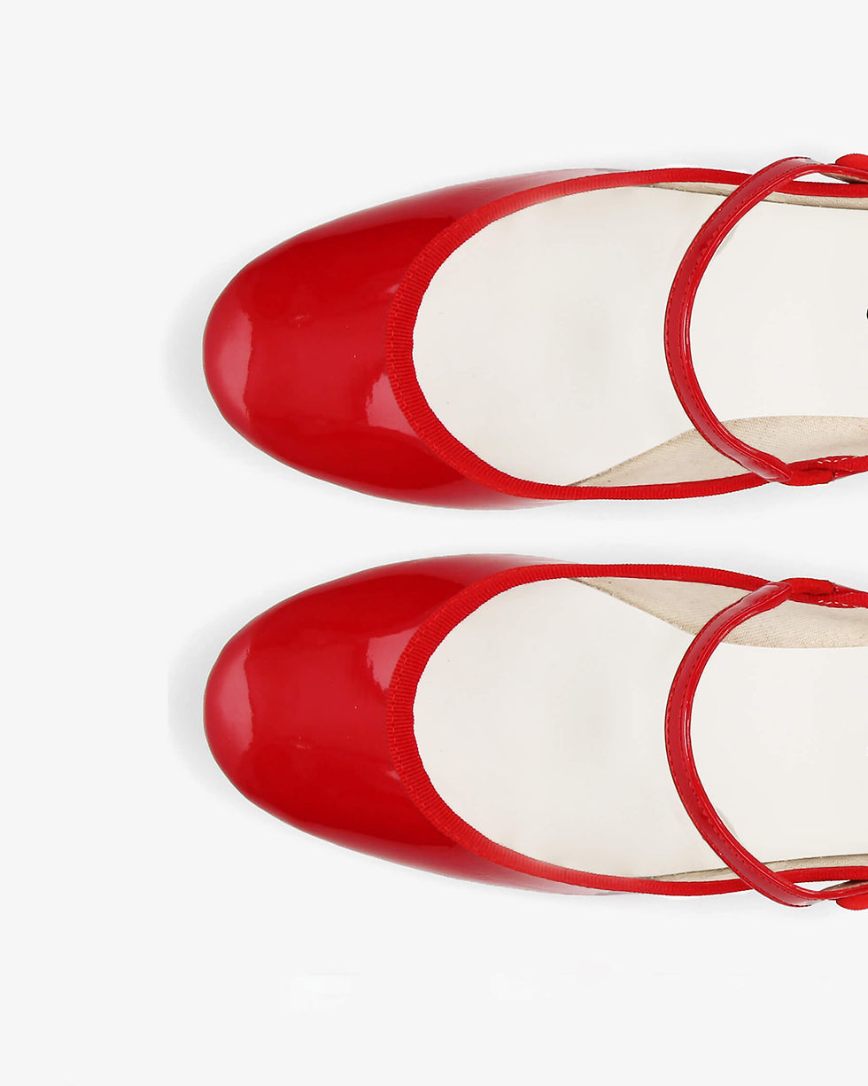 Miniatura: sapatos Babies ROSE rouge verniz, Repetto V1413