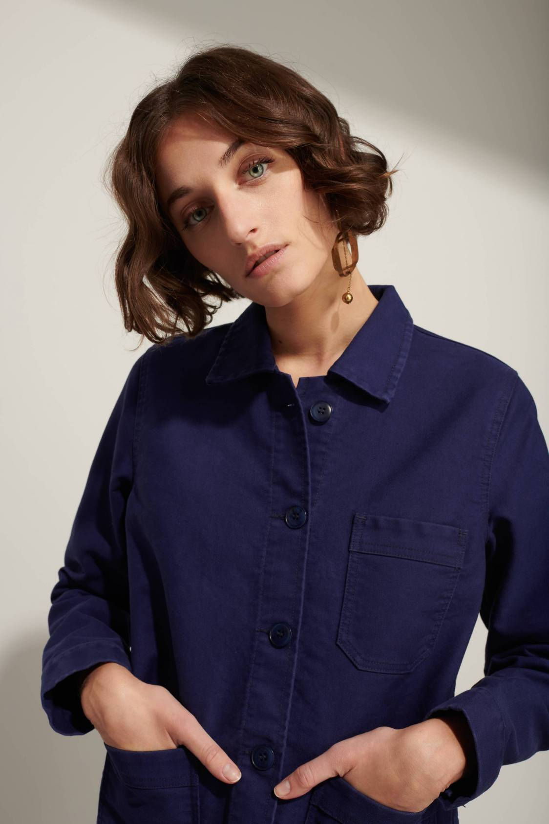 Véritable Veste de Travail, Bleu (feminino)