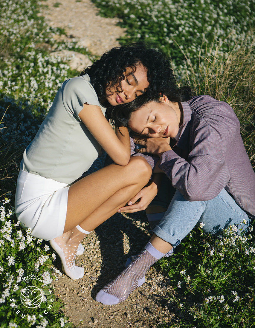 Miniatura: meias NAKAMEGURO blanc