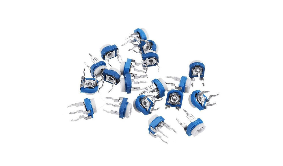 Thumbnail: 20K ohm (Ω) vertical preset variable resistor (203) 20 Kilo Ohm potentiometer