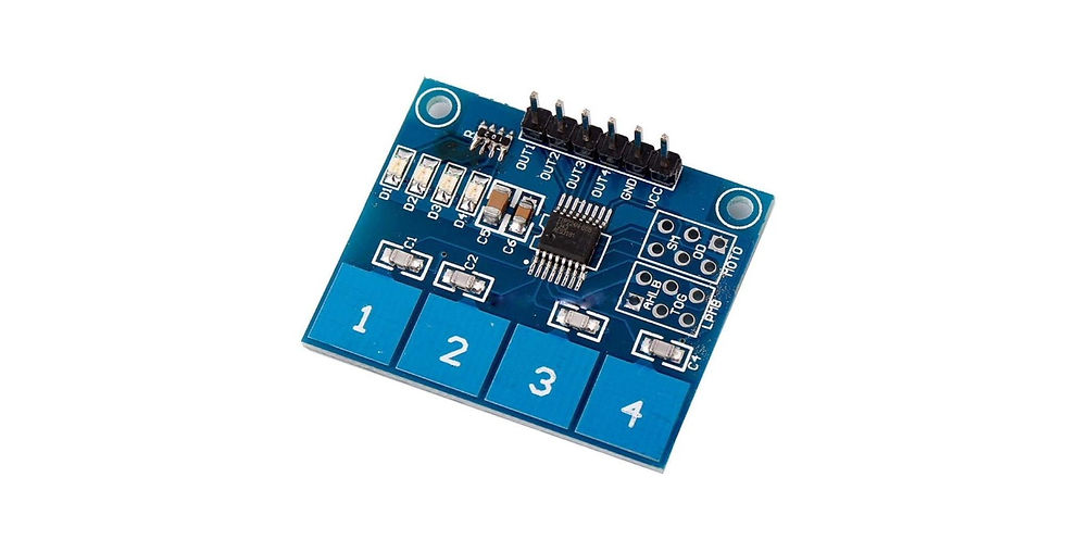 Thumbnail: TTP224 4 Channel Digital Capacitive Touch Switch Sensor module 4 Way / 4 Key