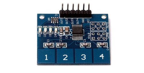 TTP224 4 Channel Digital Capacitive Touch Switch Sensor module 4 Way ...