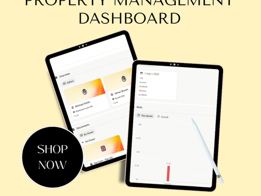 Property Management Notion Dashboard