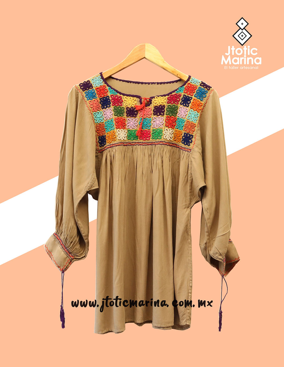 Miniatura: Blusa Aguacatenango - Talla M a G - Rayon Suave -Grisaceo