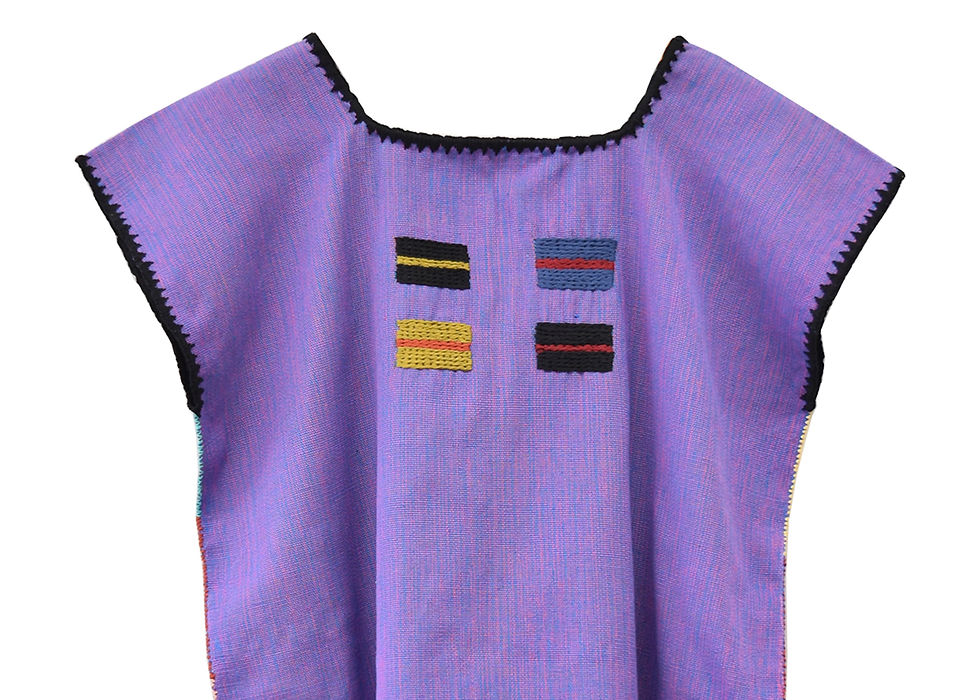 Miniatura: Blusa Huipil Oxchuc -Talla Ch- Mide:54x58cm -Jaspeado