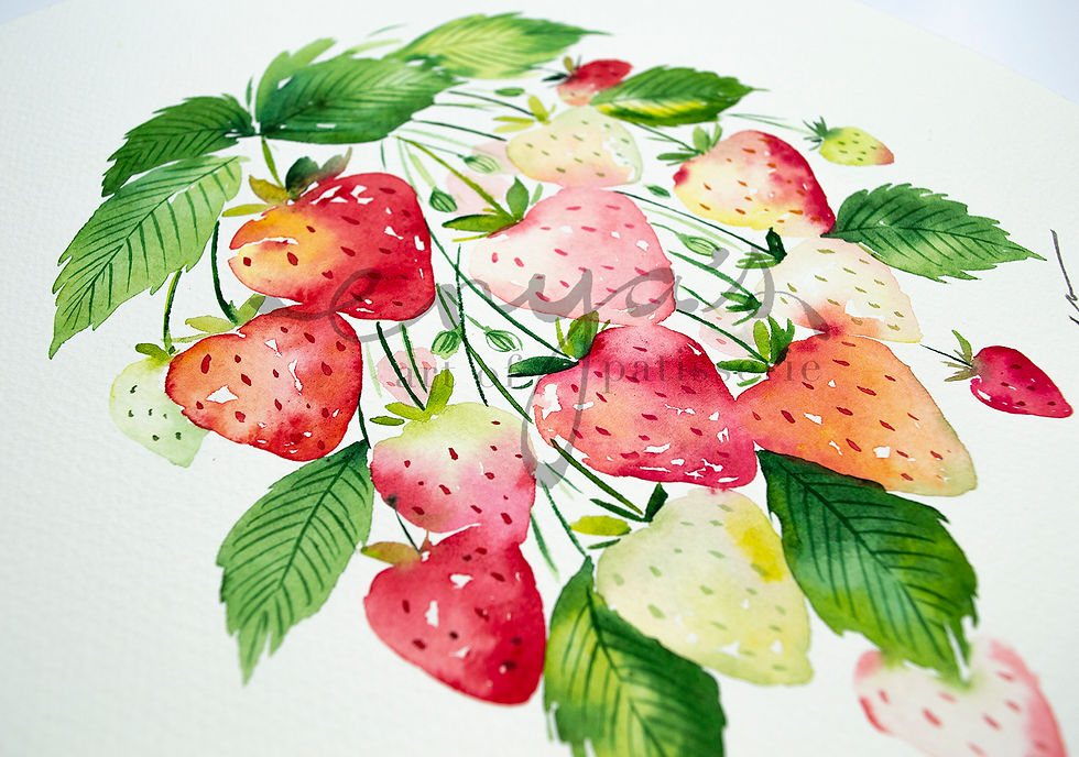 Thumbnail: An original painting – Summer Strawberry