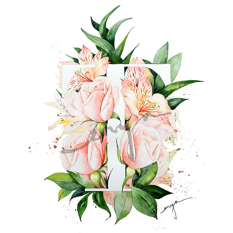 Thumbnail: Bespoke painting with your initial.