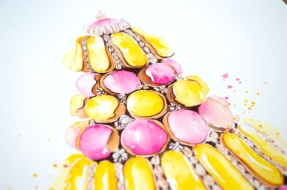 Thumbnail: An original painting – Eclair Tower
