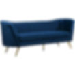 The Margo / Navy Blue Velvet Sofa