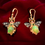 Thumbnail: ART NOUVEAU REVIVAL – Diamond, Opal, Ruby & Peridot 14k Gold BEE Earrings