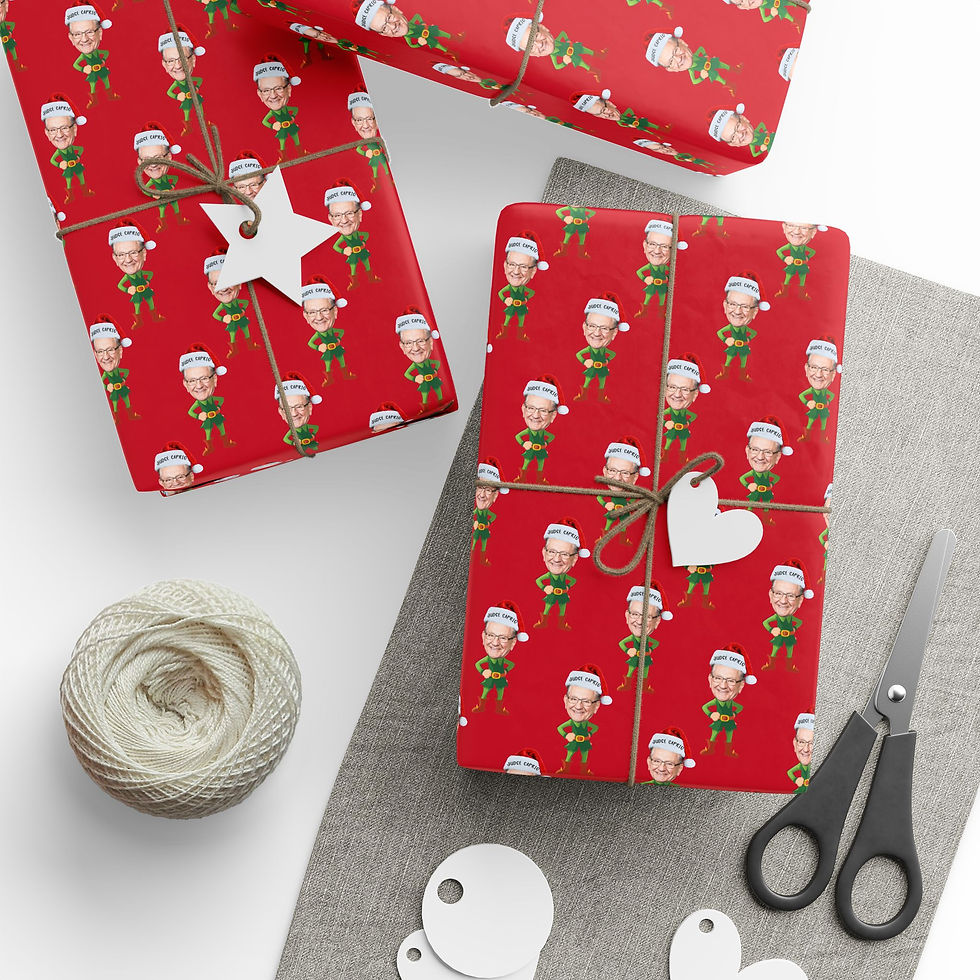 Holiday Elf Judge Frank Caprio Gift Wrapping Paper