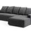 Miniature : CANAPÉ D'ANGLE CONVERTIBLE 3 PLACES COMBO - DESIGN PROSTORIA