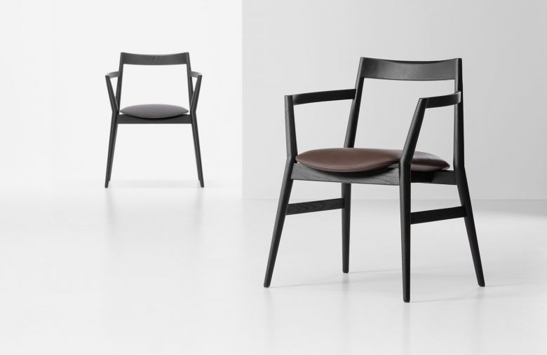 Miniature : CHAISE DE SALON DOBRA EN BOIS MASSIF - DESIGN NUMEN / FOR USE - PROSTORIA