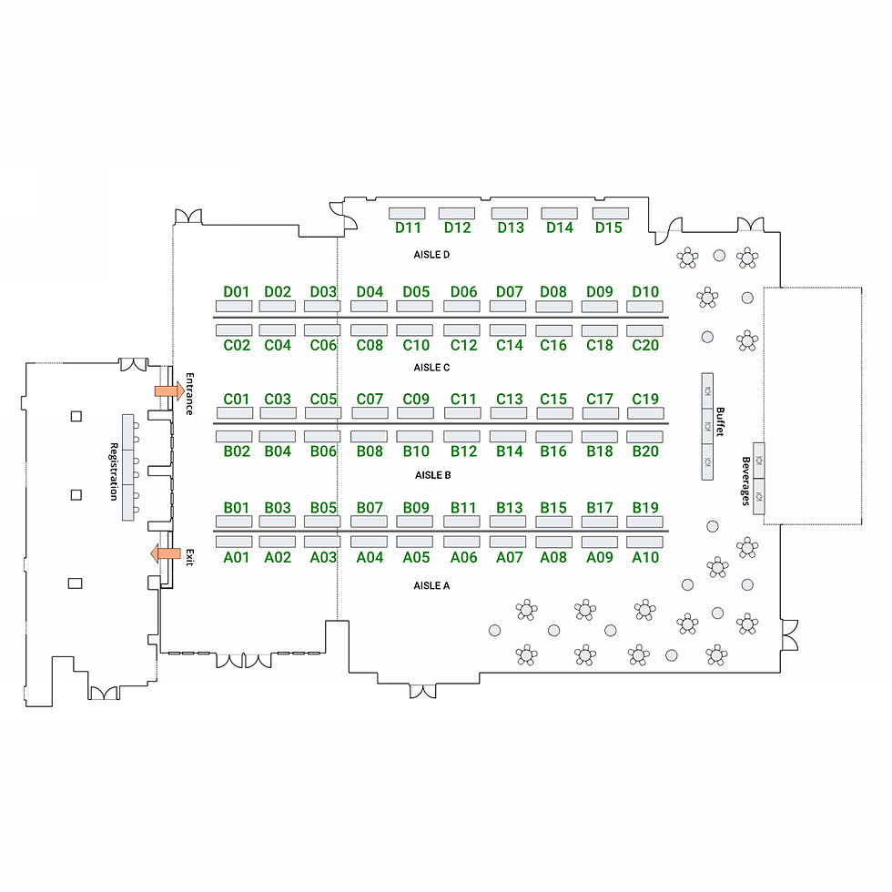 Conference Exhibitor Tables