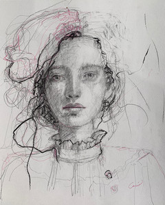 résilience-espoir-graphite-fusain-portrait-expressif-contemporain-femme-lucie-rondeau