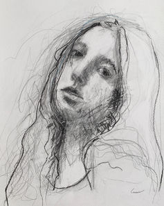 résilience-acceptation-graphite-fusain-portrait-expressif-contemporain-femme-lucie-rondeau