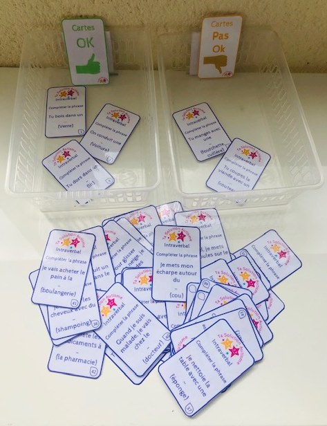 Miniature : Flash cartes: Intraverbal