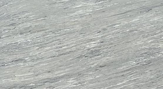 UniQuartz Tremiti engineered stone surface with a layered greige surface with fine horizontal movement and soft mineral depth