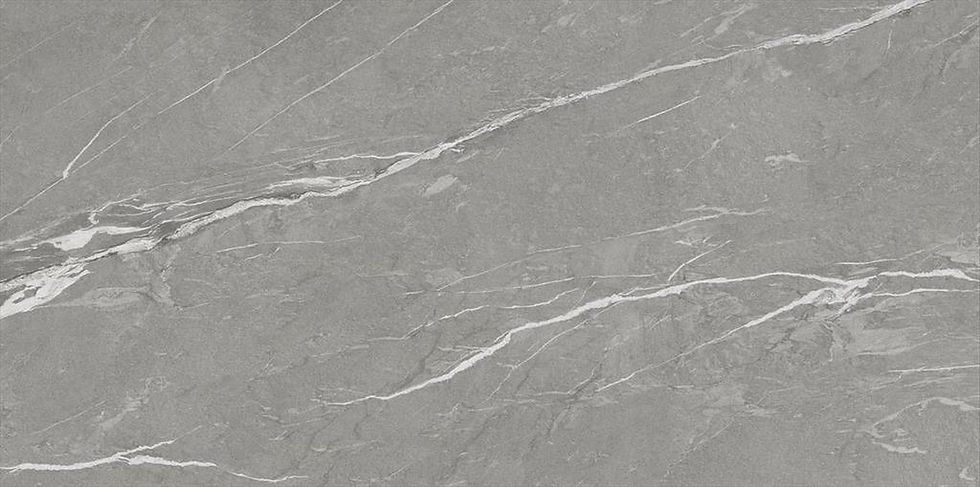 Ascale Cardoso Grey porcelain stone surface with a medium-grey base crossed by fine white and pale-grey veins