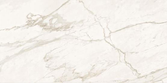 Ascale Grassi White porcelain stone surface with a warm white base with soft grey and pale beige marble-style movement
