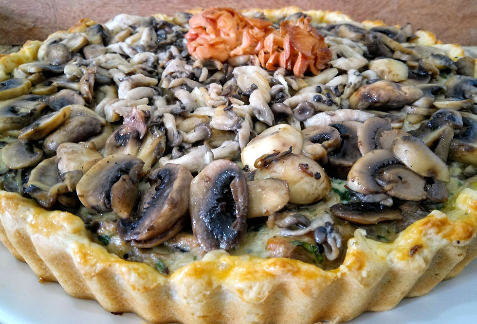 Miniatura: TORTA RÚSTICA DE CHAMPIGNONS FRESCOS