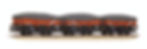 n gauge 377-492 5 Plank China Clay 3-Wagon Pack BR Bauxite (Early) with Flat Canopy