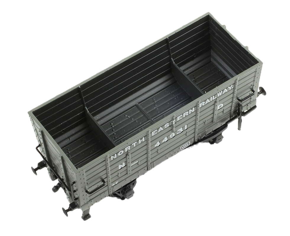 n gauge 373-375 NER P7 Coal Hopper North Eastern Railway Grey (ND)