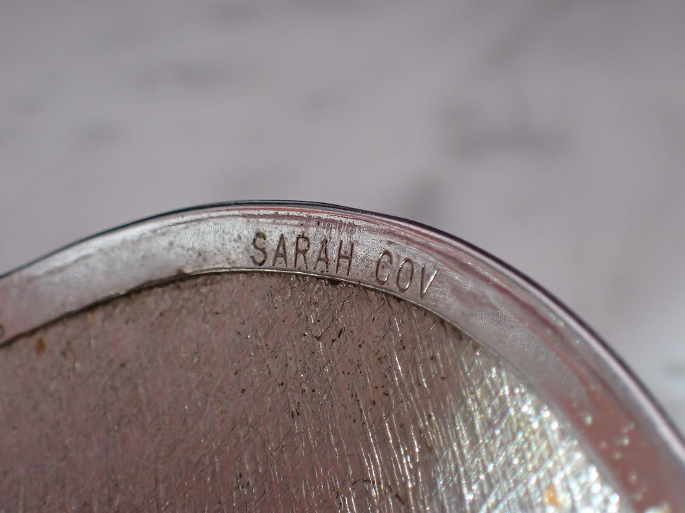 Thumbnail: Vintage 2" Wide Designer Sarah Coventry Silver Tone Floral Cuff Bracelet