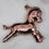 Thumbnail: Unsigned Antique Gold Tone Repousse Baby Donkey Foal Brooch Pin