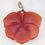 Thumbnail: Vintage 14K Gold Natural Red Orange Jade & Pearl Floral Enhancer Pendant