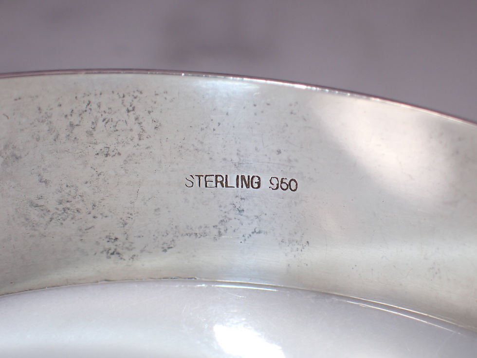 Thumbnail: Antique Victorian Sterling Silver Carved Floral Buckle Bangle Bracelet