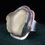 Thumbnail: Vintage Echo of the Dreamer Artisan Sterling Silver Abstract Resin Ring