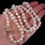 Thumbnail: Vintage 14K Gold & Iridescent White Baroque Cultured Freshwater Pearl Necklace