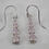 Thumbnail: 14K White Gold Cubic Zirconia Journey Drop Dangle Earrings