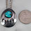 Thumbnail: Vintage Sterling Silver Turquoise Navajo Bear Claw Brooch Pendant Necklace