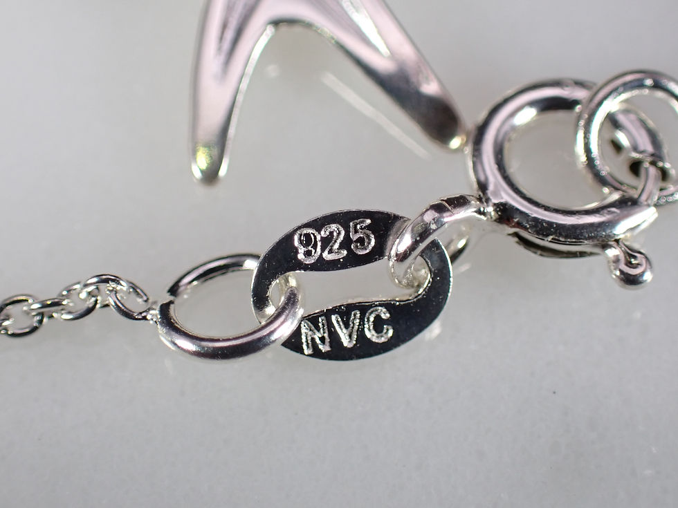 Thumbnail: Vintage Sterling Silver Starfish Minimalist Necklace & Earrings Demi-Parure