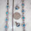 Thumbnail: Vintage Designer Engel Brothers Sterling Silver Sky Blue Crystal 3 Piece Parure